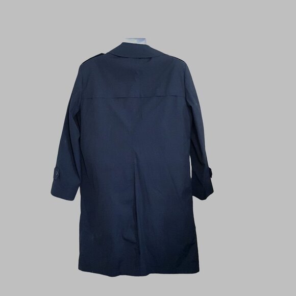 Botany Weather Topper Mens 42 Reg Navy Double Breasted Zip Out Fur Lining - Picture 4 of 7